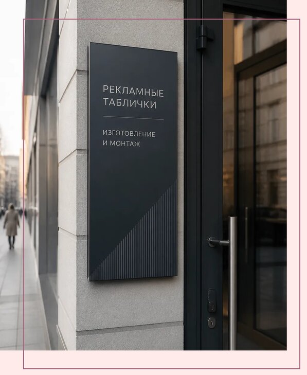 Рекламные таблички в Ярцеве по цене от 4578 р. | Аванза-Рцв