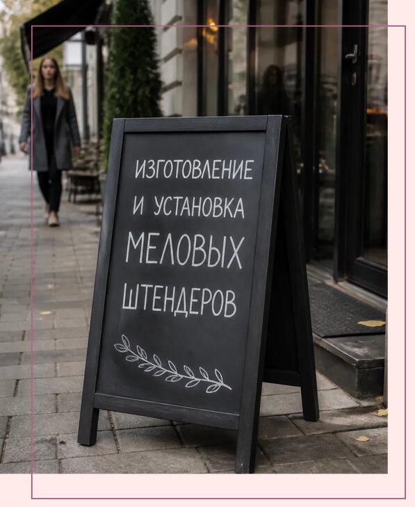 Меловые штендеры в Ярцеве по цене от 6613 р. | Аванза-Рцв